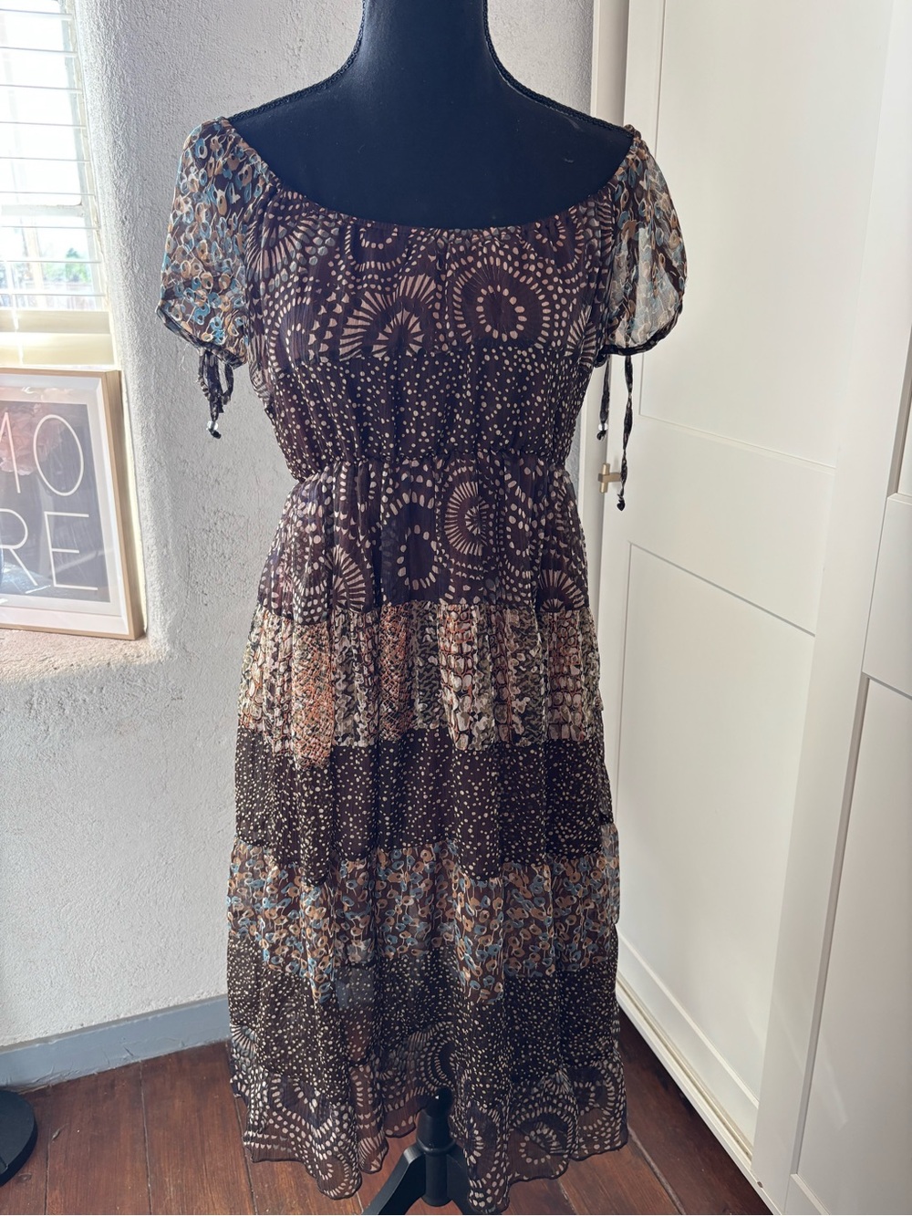 Brown Wayan Midi Dress